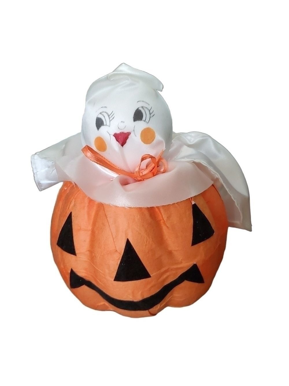 Vtg 90's Pumpkin and Ghost Halloween decor